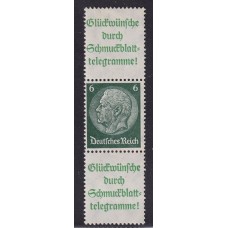 ALEMANIA 1934 ESTAMPILLAS SE-TENANT ZUSAMMENDRUCKE NUEVAS CON GOMA DE GRAN CALIDAD MICHEL S208 RARO 35 EUROS